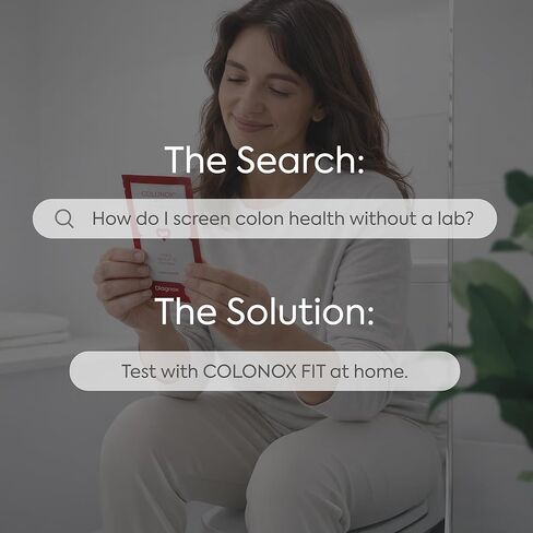 COLONOX FIT - at Home Colon Screening FIT Test - 3 Pack, Clinical Grade Fecal Occult Blood Test in Kuwait