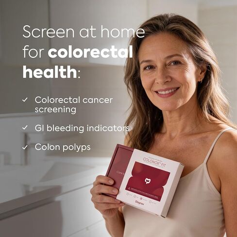 COLONOX FIT - at Home Colon Screening FIT Test - 3 Pack, Clinical Grade Fecal Occult Blood Test in Kuwait