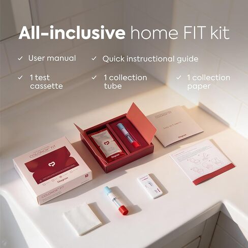 COLONOX FIT - at Home Colon Screening FIT Test - 3 Pack, Clinical Grade Fecal Occult Blood Test in Kuwait