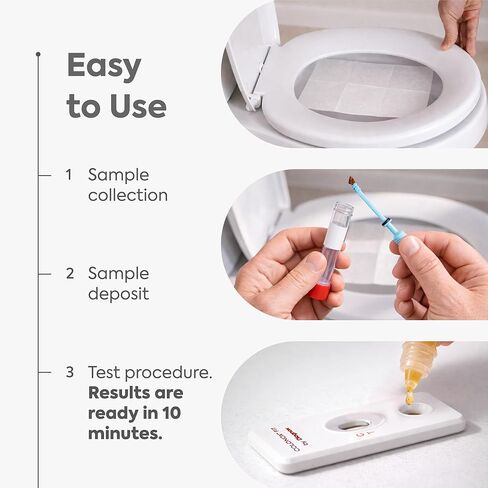COLONOX FIT - at Home Colon Screening FIT Test - 3 Pack, Clinical Grade Fecal Occult Blood Test in Kuwait