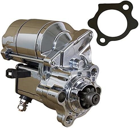 RAREELECTRICAL New Chrome Starter Compatible with Harley Davidson Sportster 883 1000 1200 Deluxe Custom 1981-2012 By Part Numbers 31390-91 31391-91 31390-91A 31390-91B 31390-86 31533-81 31391-91A in Saudi Arabia