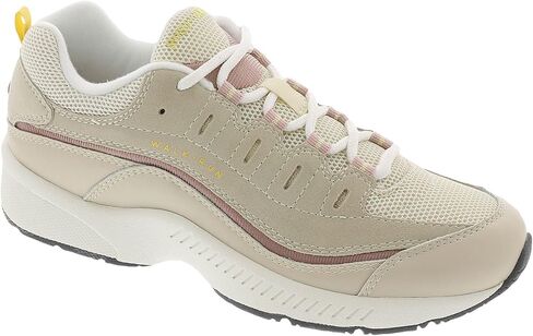 Easy Spirit Women's Romy25 Sneaker, Light Natural Suede, 7.5 in Saudi Arabia