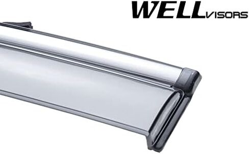 أقنعة نافذة WellVisors منحرفة للرياح متوافقة مع Acura 2009-2014 TL سيدان مع واقيات مطر من الكروم 3-847AC006 in Saudi Arabia