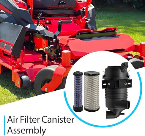 Air Filter Canister Assembly 11010-0715 Compatible with Kawasaki FX651V FX691V FX730V FX751V FX810V FX921V Replace 11013-7044 11013-7045 in Kuwait