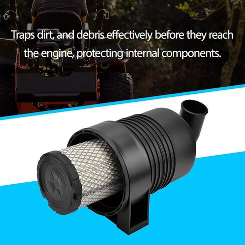 Air Filter Canister Assembly 11010-0715 Compatible with Kawasaki FX651V FX691V FX730V FX751V FX810V FX921V Replace 11013-7044 11013-7045 in Kuwait