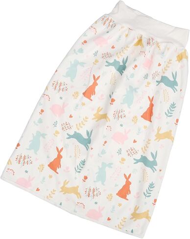 Diaper Skirt, Waterproof Adult Wearable Incontinence Mattress, Highly Absorbent Washable Bed Mats for Bedwetting, Leak Proof Baby Pee Training Skirt (L) in Saudi Arabia