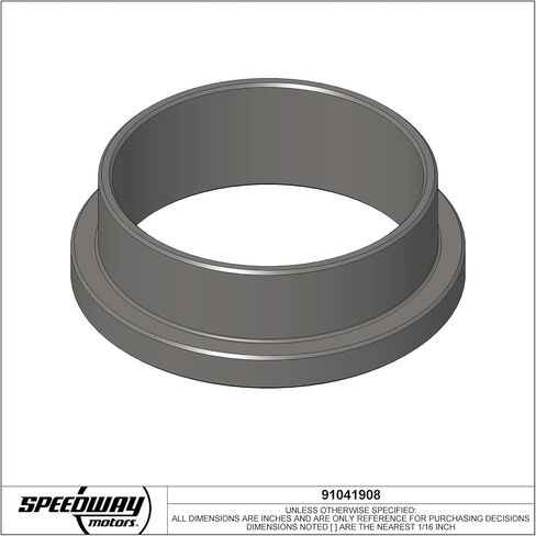 Speedway Motors Metric Brake Pad Spacer for .810″ Rotors and Stock Calipers, Zinc-Plated Steel Spacer to Offset Brake Pads .242″ from Piston, 2.38″/2.05″ Diameter in Saudi Arabia