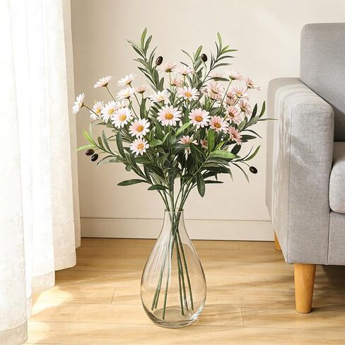 Bdor 5 Pack Artificial Olive Branches with Black Olives, 35.8 Inch Tall Faux Olive Stems – Realistic Olive Leaf & Fruit Greenery for Floor Vases, Home & Wedding Decor in Kuwait