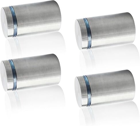 Alise 3/4 "x1" مسامير المواجهة للعلامة، مسمار إعلاني زجاجي مثبت على الحائط لتعليق إطار صورة أكريليك علامات أكريليك زجاجية، أجهزة دعامة تثبيت للعلامات الذهبية من الفولاذ المقاوم للصدأ، حزمة من 8 in Kuwait