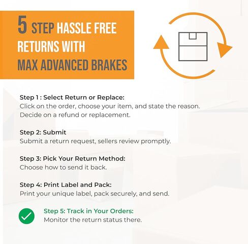 Max Advanced Brakes – XD Series Front & Rear Brake Pads and Rotors Kit | Cross-Drilled Performance Rotors | Complete Set with Low-Dust, Quiet-Stop Ceramic Pads, AT287323 in Kuwait