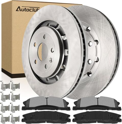 AUTOCLUB Front Brake Kit, for 2013 2014 2015 2016 2017 2018 2019 Ford Explorer Flex Taurus Brake Pads and Rotors, for 2013 2014 2015 2016 Lincoln MKS MKT Brakes, Ceramic Replacement 13.86" Front in Saudi Arabia