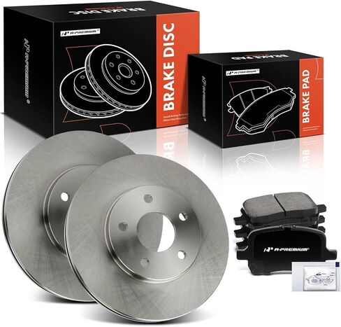 A-Premium 10.86 inch (276mm) Front Vented Disc Brake Rotors + Ceramic Pads Kit Compatible with Select Chevrolet Models - HHR 2006-2011, 6-PC Set in Saudi Arabia