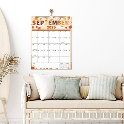 التقويم 2026-2027 - تقويم الحائط 2026-2027، يوليو 2026 - ديسمبر 2027، تقويم حائط 18 شهرًا، 11.4 بوصة × 14.6 بوصة، حلقة تعليق، مثالية للتخطيط - 12 موضوعًا مختلفًا in Kuwait