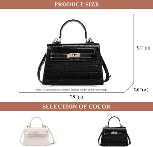Women Genuine Leather Small Shoulder Bag Fashion Crocodile Print Patent Leather Purse Handbags Daily Outdoor Satchel in Saudi Arabia