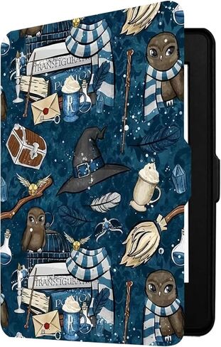 حافظة لجهاز Kindle Paperwhite مقاس 6 بوصات 2012-2017 (رقم الموديل EY21 & DP75SDI) (البومة الزرقاء) in Kuwait