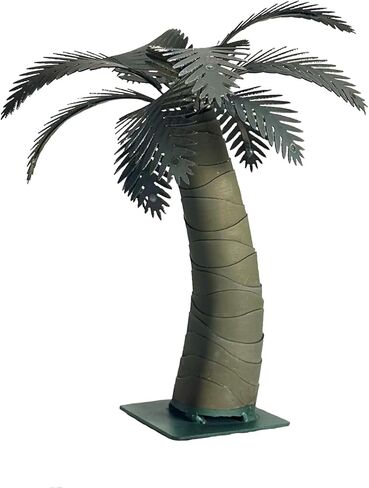 Miniature Metal Palm Tree Sculpture Handcrafted Small Palm Art for Home or Desk Decor in Saudi Arabia
