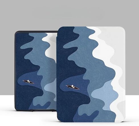 حافظة لجهاز Kindle Paperwhite مقاس 6 بوصات 2012-2017 (رقم الموديل EY21 & DP75SDI) (البومة الزرقاء) in Kuwait