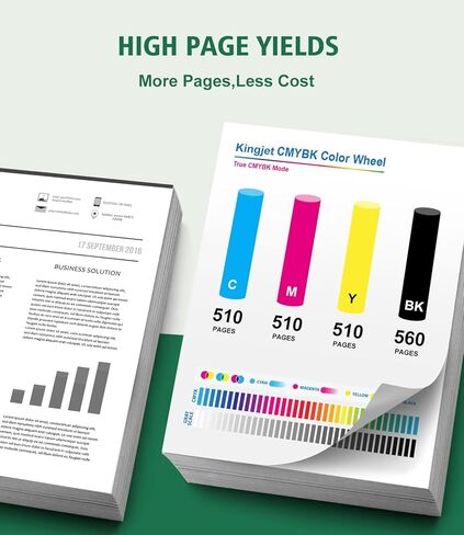 Kingjet Ink LC401XL Ink Cartridges Replacement for Brother LC401 Ink Cartridges LC401 XL LC401XL LC 401 Compatible with Brother Printers MFC-J1010DW MFC-J1170DW MFC-J1012DW MFC-J1800DW (4 Pack) in Kuwait