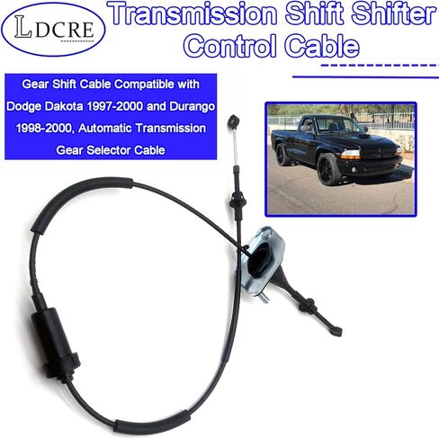 Transmission Shift Shifter Control Cable 52110007AA Replacement, Gear Shift Cable Compatible with Dodge Dakota 1997-2000 and Durango 1998-2000, Automatic Transmission Gear Selector Cable in Saudi Arabia
