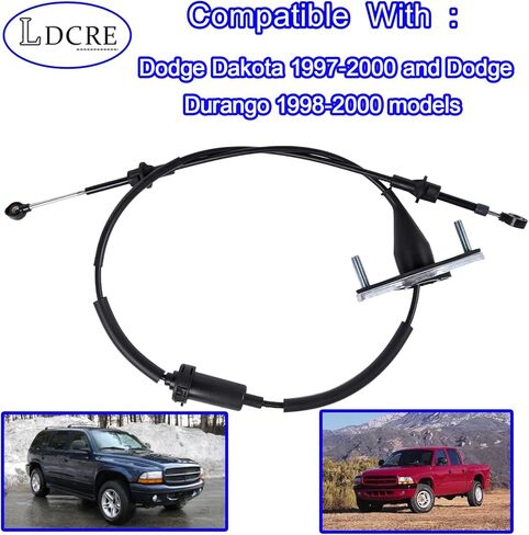 Transmission Shift Shifter Control Cable 52110007AA Replacement, Gear Shift Cable Compatible with Dodge Dakota 1997-2000 and Durango 1998-2000, Automatic Transmission Gear Selector Cable in Saudi Arabia