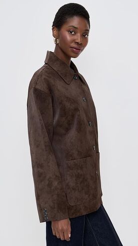 WAYF Women's Rita Faux Suede Jacket in Saudi Arabia