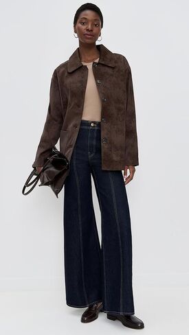 WAYF Women's Rita Faux Suede Jacket in Saudi Arabia