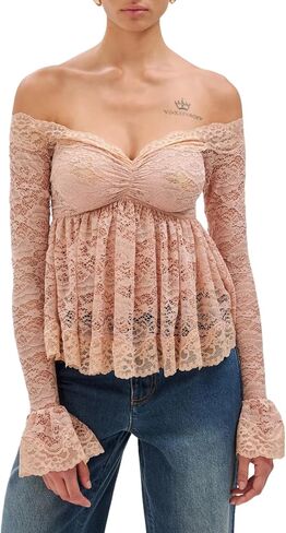 Ronny Kobo Women's Longsleeve Lace Ria Blouse in Saudi Arabia