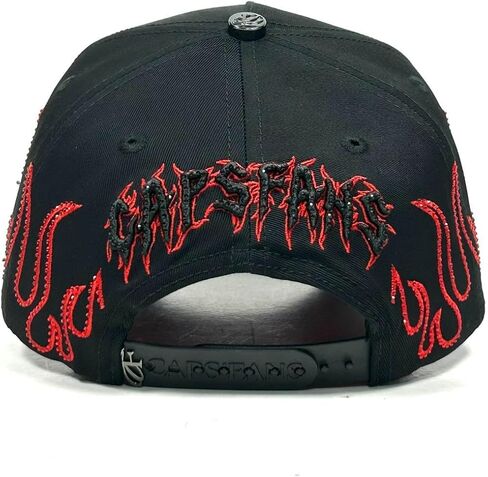 CAPFANS NEW Y FLAMAS RED Black - Premium Hat for Men,Caps for Any Occasion, Men's Baseball Cap, Men's Caps Adjustable, Men Hats Black Snapback Hat - Adjustable in Saudi Arabia
