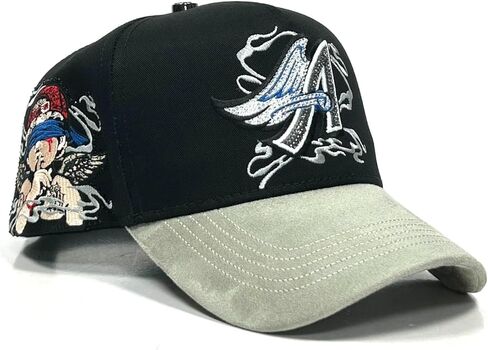 CAPFANS Gorra Angels Grey - Premium Hat for Men,Caps for Any Occasion, Men's Baseball Cap, Men's Caps Adjustable, Men Hats Black Snapback Hat - Adjustable in Saudi Arabia