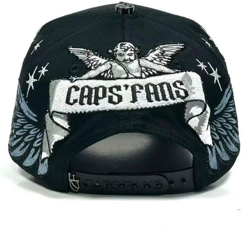 CAPFANS L A ALAS - Premium Hat for Men,Caps for Any Occasion, Men's Baseball Cap, Men's Caps Adjustable, Men Hats Black Snapback Hat - Adjustable in Saudi Arabia