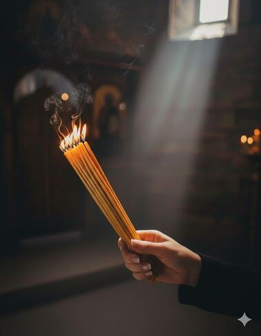 ZULUF 33 Beeswax Taper Candles Blessed at Holy Sepulchre Jerusalem – 9" Honey Scent Orthodox Church Prayer Candles, Christian Devotional Candles for Liturgy, Easter, Home Altar – 3 Bundles (99 Total) in Saudi Arabia