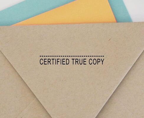 Certified True Copy Self Inking Rubber Stamp Custom Colop Office Stationary P20 Mini Stamper in Saudi Arabia