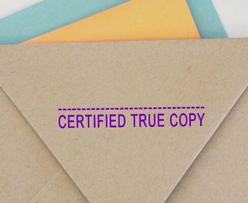 Certified True Copy Self Inking Rubber Stamp Custom Colop Office Stationary P20 Mini Stamper in Saudi Arabia