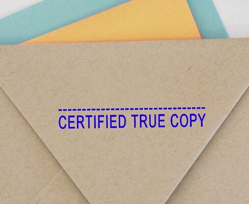 Certified True Copy Self Inking Rubber Stamp Custom Colop Office Stationary P20 Mini Stamper in Saudi Arabia