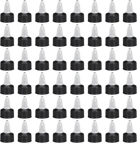 MECCANIXITY 12 Pack Twist Top Cap 24/410 Black Dispensing Squeeze Bottle Replacement Caps for Crafts, Arts, Glue, Liquids in Saudi Arabia