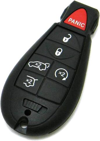 NorthCoast بدون مفتاح OEM إلكتروني 6 أزرار بدون مفتاح Enter-N-Go Smart Proximity Key Fob Remote متوافق مع 2010-2013 Jeep Grand Cherokee (FCC: IYZ-C01C، P/N: 68051666) in Kuwait