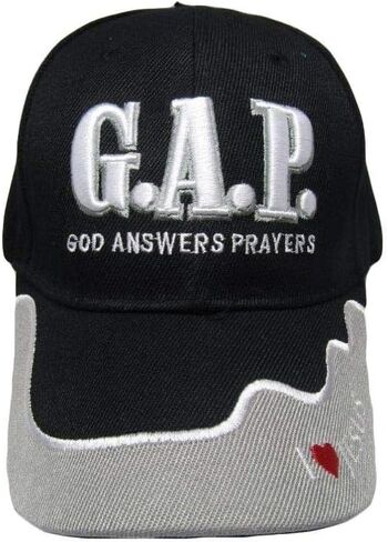 قبعة كروية مطرزة بإجابة الله 814 (أسود) CAP814 (TOPW) in Kuwait