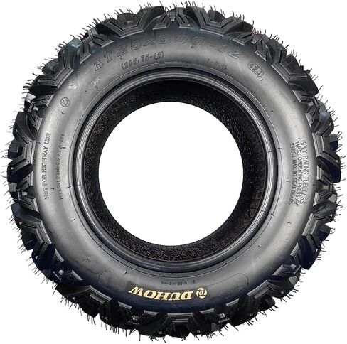 مجموعة إطارات 25x8-12 ATV/UTV مكونة من 2، إطارات 6 طبقات لجميع التضاريس مع مداس 18 مم لركوب الطين والرمال والممرات، إطارات بدون أنبوب 25x8x12 لنماذج ATV وUTV in Kuwait