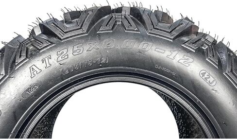 مجموعة إطارات 25x8-12 ATV/UTV مكونة من 2، إطارات 6 طبقات لجميع التضاريس مع مداس 18 مم لركوب الطين والرمال والممرات، إطارات بدون أنبوب 25x8x12 لنماذج ATV وUTV in Kuwait