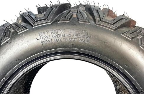 مجموعة إطارات 25x8-12 ATV/UTV مكونة من 2، إطارات 6 طبقات لجميع التضاريس مع مداس 18 مم لركوب الطين والرمال والممرات، إطارات بدون أنبوب 25x8x12 لنماذج ATV وUTV in Kuwait
