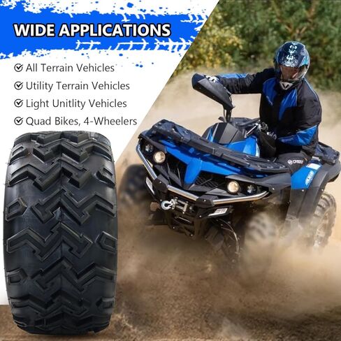 إطارات 22X10-10 ATV، جميع التضاريس 4PR، TL QD115، إطارات ذات قدرة على جميع التضاريس، مصممة للممرات والطين والرمال (عبوة من قطعتين، بدون أنبوب) in Kuwait