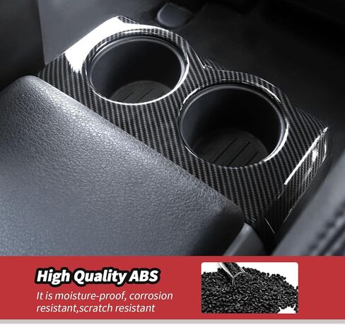 JeCar Carbon Fiber Rear Seat Cup Holder Panel Cover Trim for 2009-2014 Ford F150 Interior Accessories in Saudi Arabia