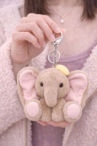 Plush Elephant Keychain Soft Decorative Bag Charm & Key Ring for Backpacks, Purses & Duffel Bags Cute Novelty Accessory for Women and Teens Everyday Carry in Saudi Arabia