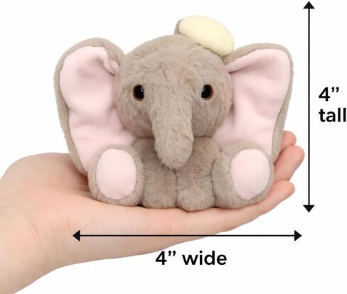 Plush Elephant Keychain Soft Decorative Bag Charm & Key Ring for Backpacks, Purses & Duffel Bags Cute Novelty Accessory for Women and Teens Everyday Carry in Saudi Arabia