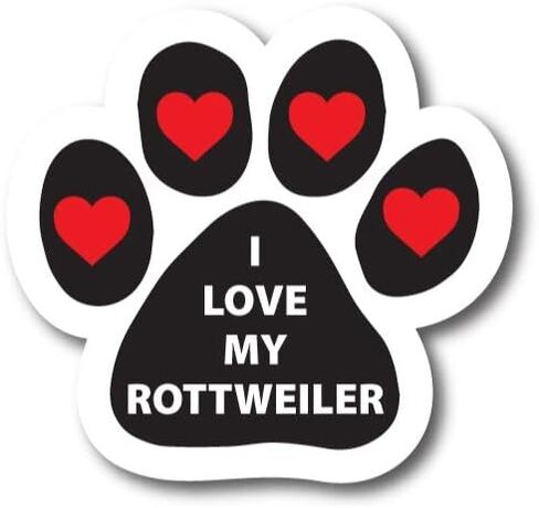 ملصق مغناطيسي Magnet Me Up I Love My Rottweiler Dog Bone، مقاس 2 × 7 بوصة، مغناطيس سيارات شديد التحمل لسيارة شاحنة الدفع الرباعي in Saudi Arabia