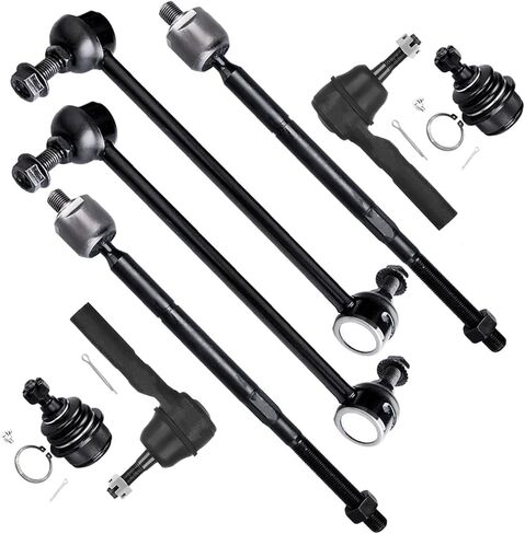 SCITOO 8pcs Front Suspension Kit Inner Outer Tie Rod End fit 2009-2015 for Dodge Journey Lower Ball Joint Sway Bar Link in Saudi Arabia