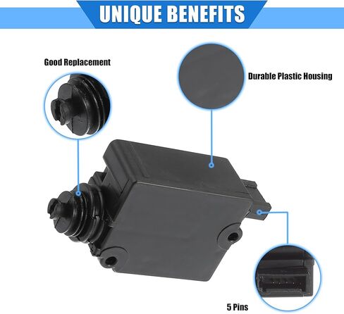 Tailgate Trunk Lift Lock Latch Actuator Compatible for BMW 525i 2001-2003, Durable Plastic Black Rear Trunk Lock Actuator Motor in Saudi Arabia