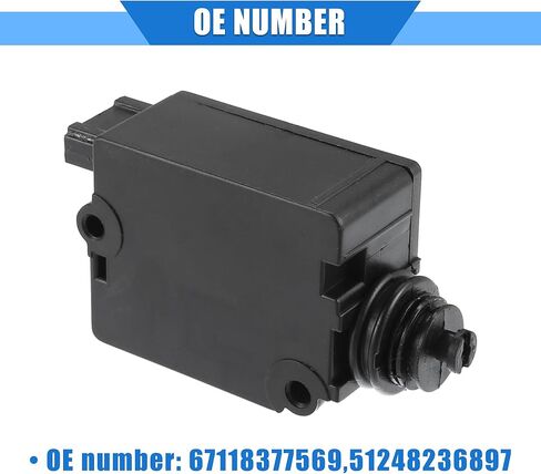 Tailgate Trunk Lift Lock Latch Actuator Compatible for BMW 525i 2001-2003, Durable Plastic Black Rear Trunk Lock Actuator Motor in Saudi Arabia