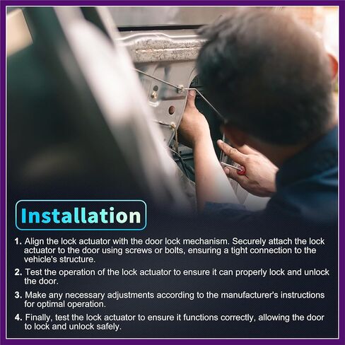 Replacement Front Right Passenger Side Power Door Lock Actuator Motor for Acura TL 09-14 for Acura TSX 09-14 Door Latch Actuator Assembly No.72110STX305 White Premium Fit Design in Kuwait