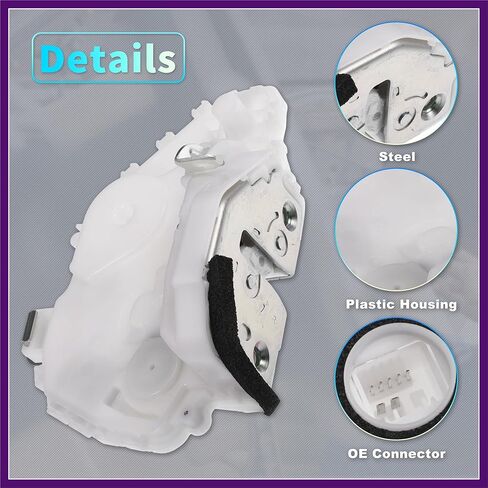 Replacement Front Right Passenger Side Power Door Lock Actuator Motor for Acura TL 09-14 for Acura TSX 09-14 Door Latch Actuator Assembly No.72110STX305 White Premium Fit Design in Kuwait